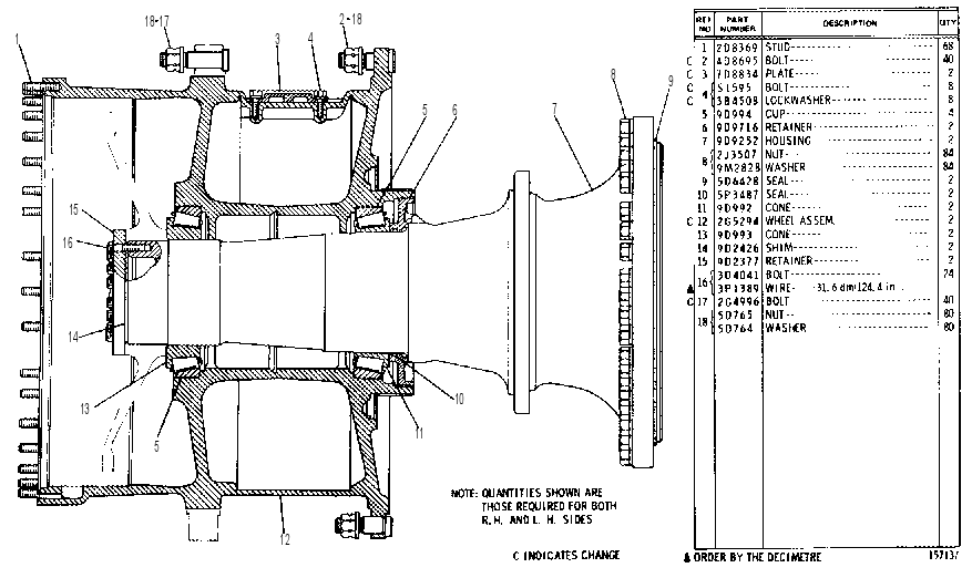 WHEEL GP-REAR 9D2495 CAT