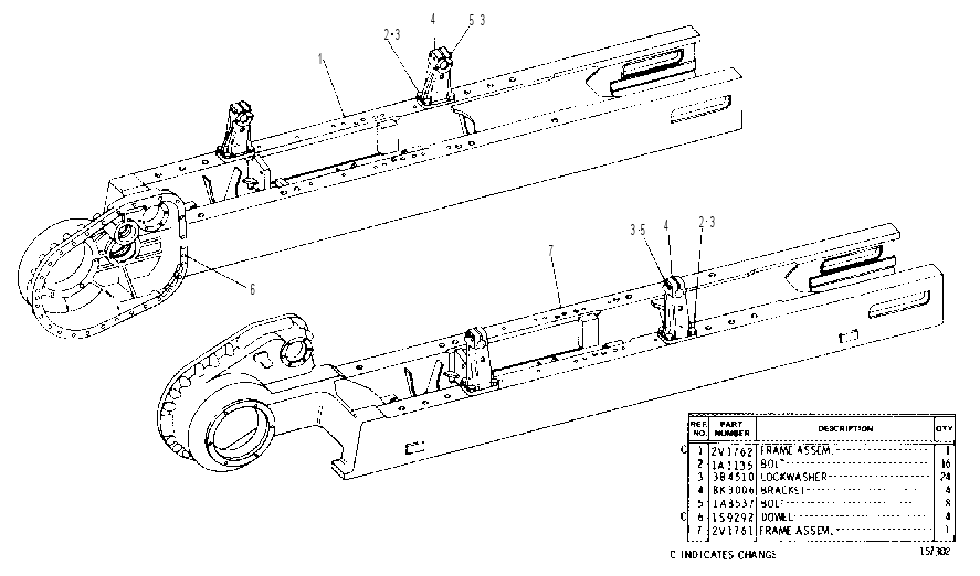 TRACK ROLLER FRAME GROUP 8K2620 CAT
