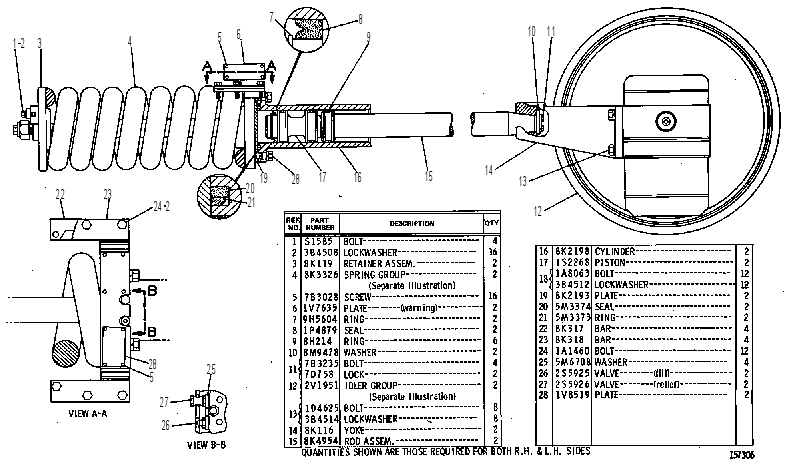 Направляющее колесо переднее 2V1950 CAT