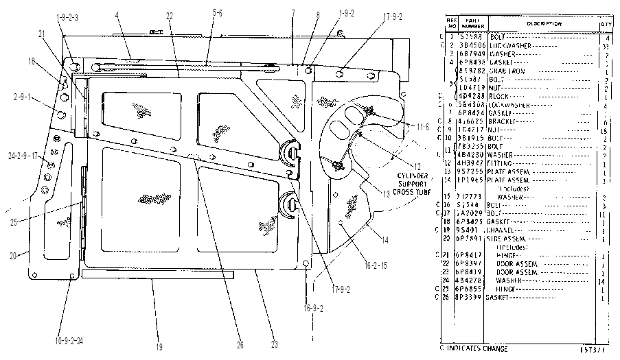 ENGINE ENCLOSURE GROUP 6P8562 CAT