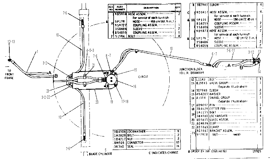 Трубопроводы гидравлические 8D7050 CAT