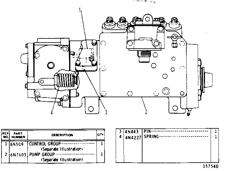 Регулятор и ТНВД 6N7601 CAT