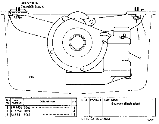 OIL PUMP GROUP 4N8117 CAT