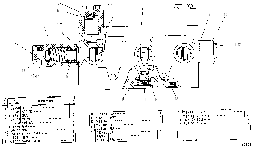 Распределительный клапан 9J8721 CAT
