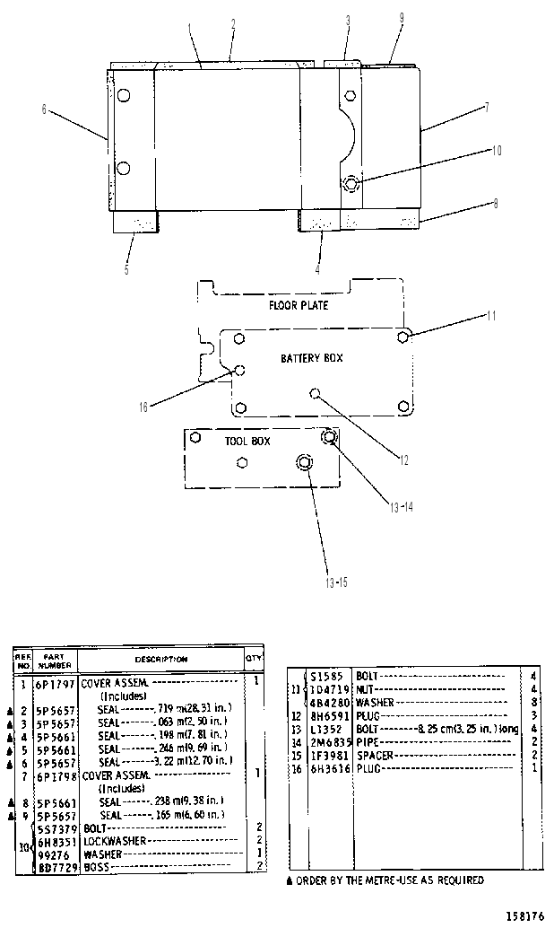 MISCELLANEOUS COVER GROUP 6P9627 CAT
