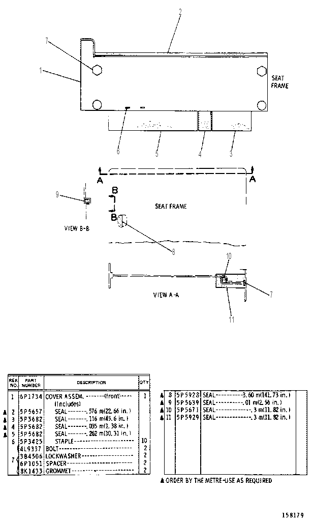 MISCELLANEOUS COVER GROUP 6P9626 CAT