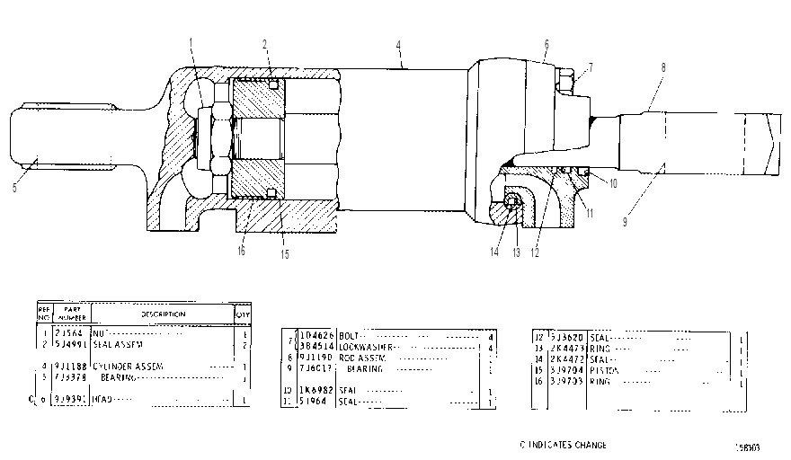 LOAD CYLINDER GROUP 9J0537 CAT