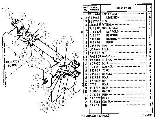 CYLINDER MOUNTING GROUP 9J6865 CAT