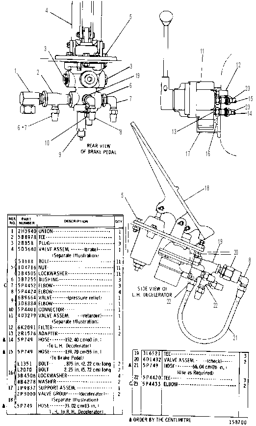 BRAKE AND THROTTLE CONTROL GROUP 6P8456 CAT