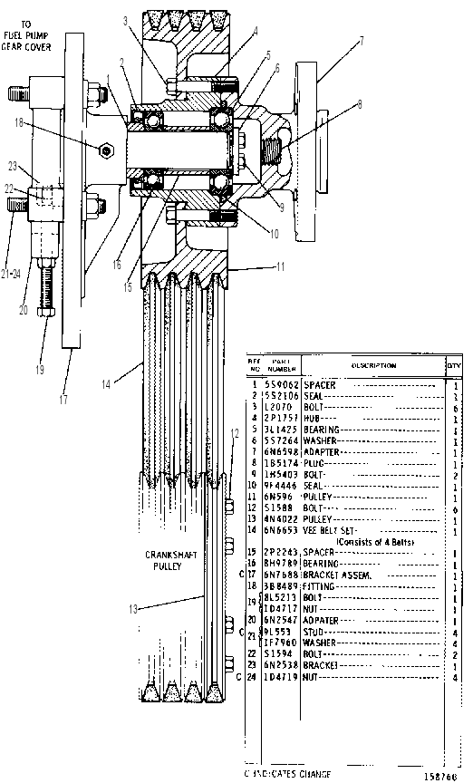 FAN DRIVE GROUP 6N2567 CAT