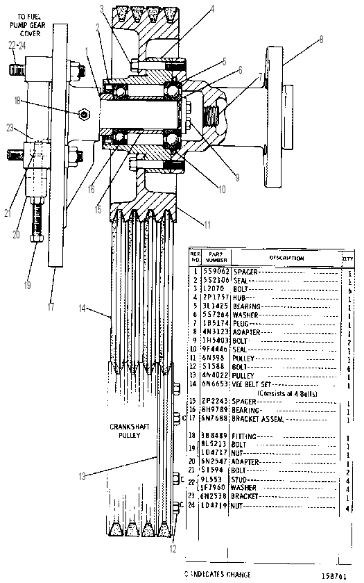 FAN DRIVE GROUP 6N2568 CAT