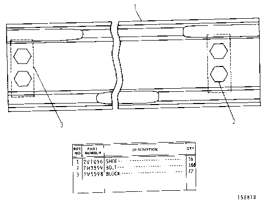 TRACK SHOE GROUP--R.H. 2V7174 CAT