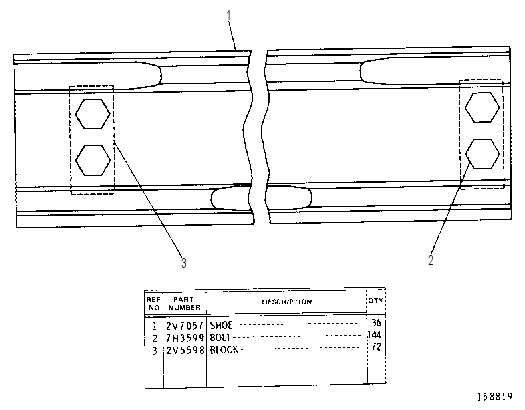 TRACK SHOE GROUP--L.H. 2V7175 CAT