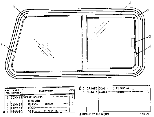 Окно 2G4380 CAT