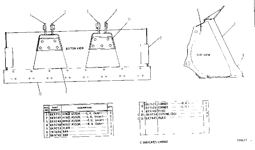 GENERAL PURPOSE BUCKET ASSEMBLY 9K0286 CAT