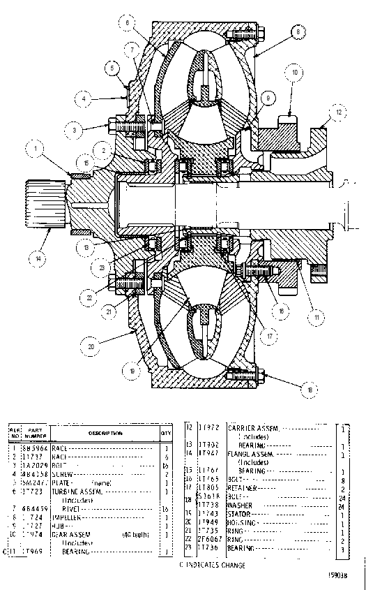 TORQUE CONVERTER ASSEMBLY 1T0975 CAT