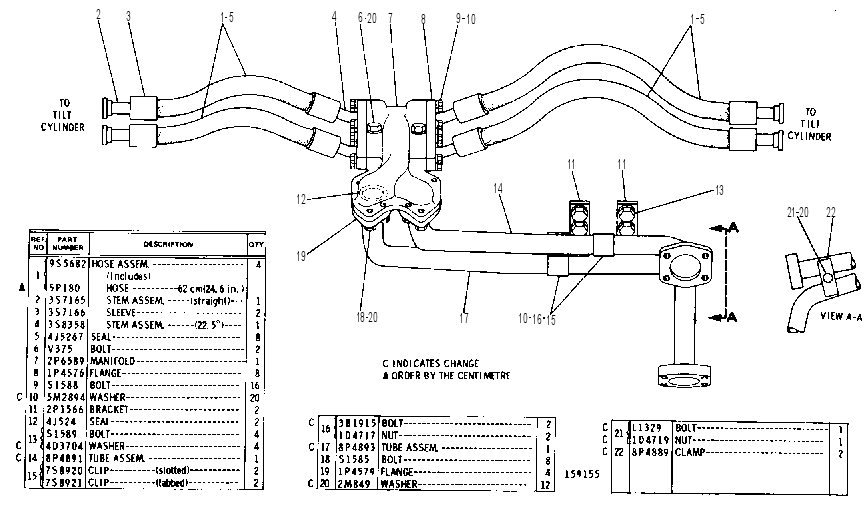 BULLDOZER LINES GROUP 2P6652 CAT