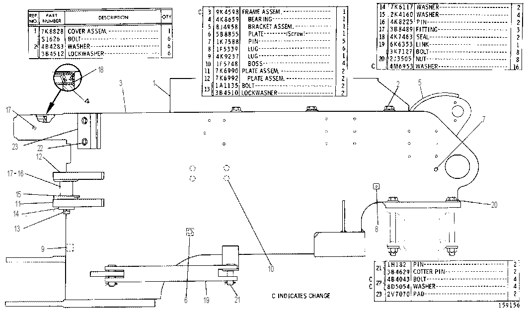 FRONT FRAME GROUP 7K6574 CAT