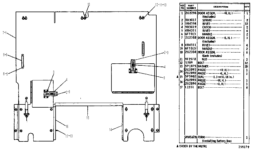 HOOD SIDE DOOR GROUP 2G2770 CAT