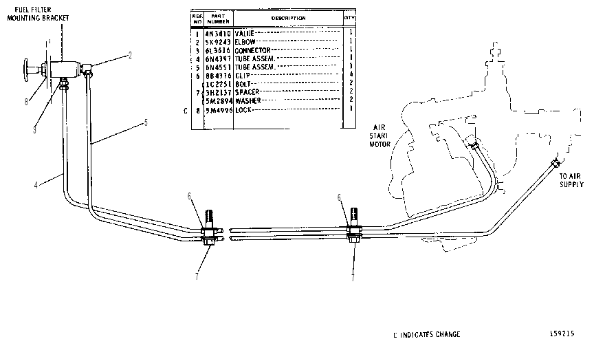AIR START SWITCH GROUP 6N4552 CAT
