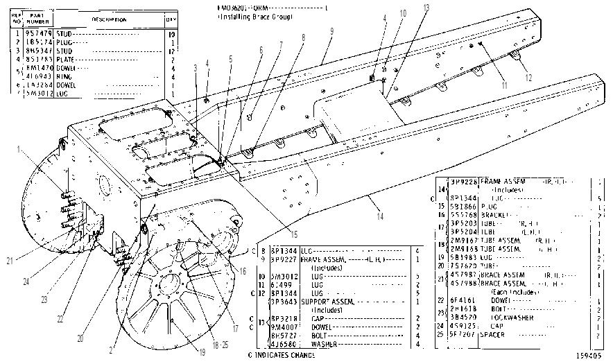 CASE AND FRAME ASSEMBLY 6P0234 CAT