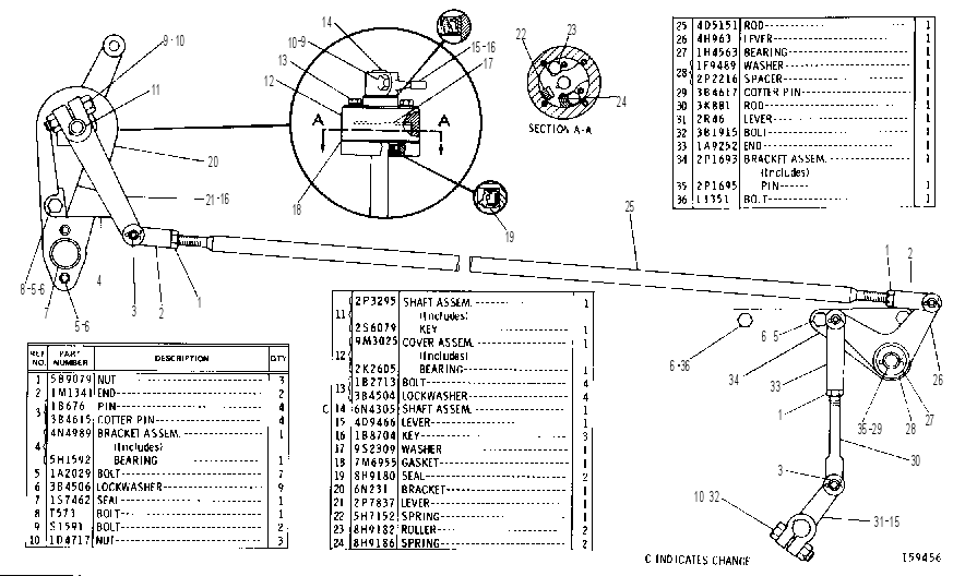 GOVERNOR AND DECELERATOR CONTROL GROUP 4N4733 CAT
