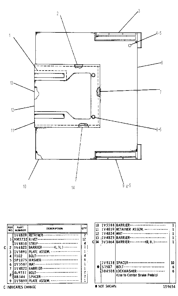 CAB FLOORMAT GROUP 2V5497 CAT