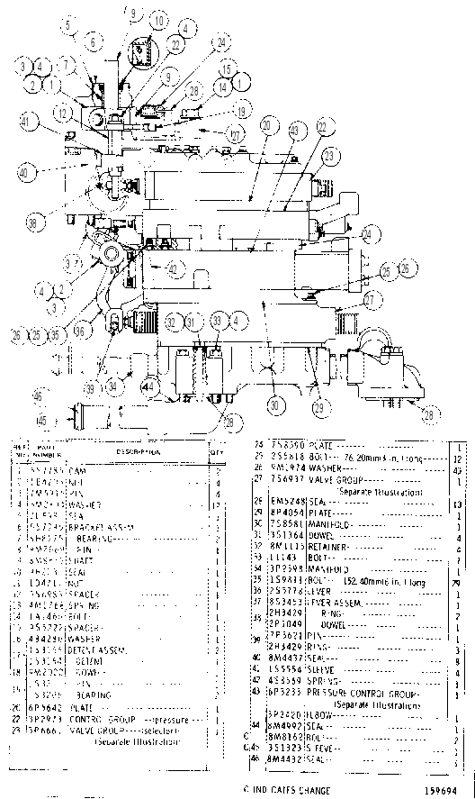 Управление трансмиссией 3P8470 CAT