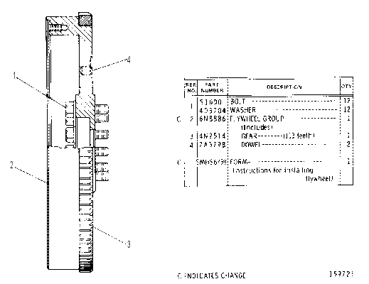 FLYWHEEL GROUP 6N7510 CAT