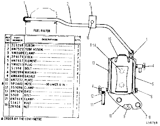 WATER SEPARATOR GROUP 6N7593 CAT