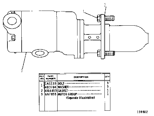 AIR STARTING MOTOR GROUP 6N7856 CAT