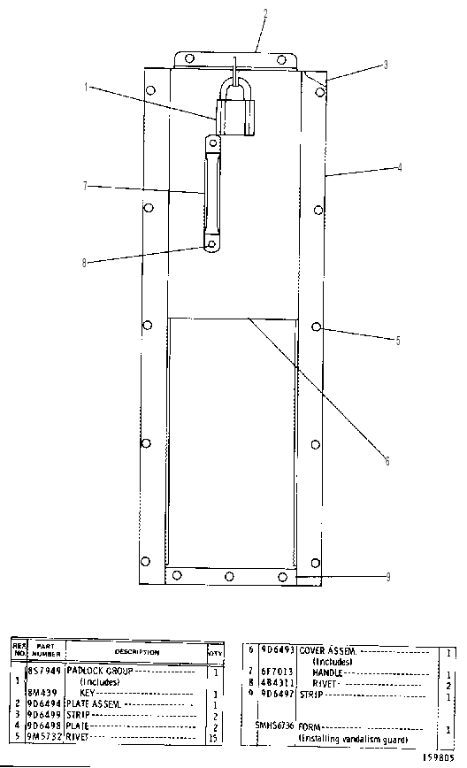 VANDALISM GUARD GROUP 2G4350 CAT