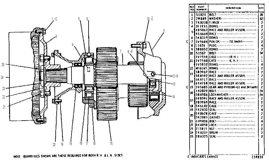 Бортовой редуктор 1V8056 CAT