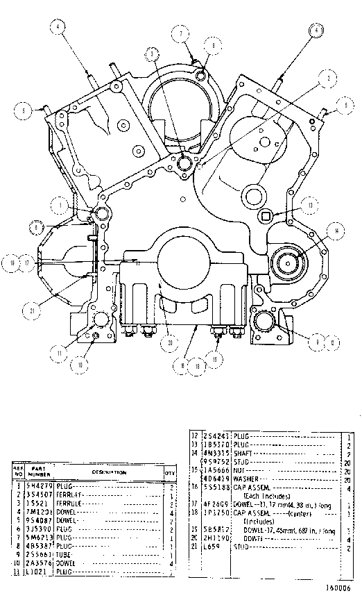 CYLINDER BLOCK ASSEMBLY 6N1557 CAT