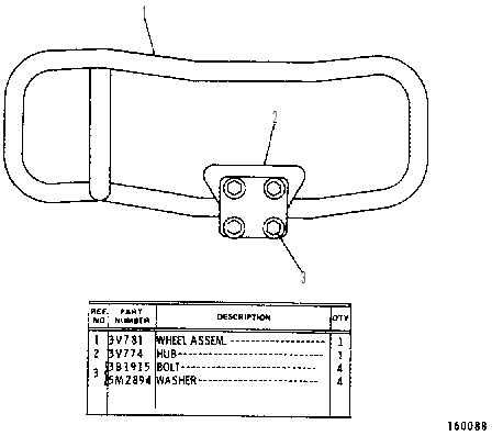 STEERING WHEEL GROUP 3V0782 CAT