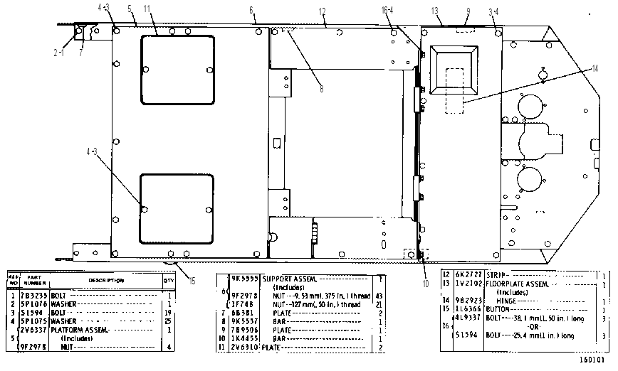 OPERATOR’S PLATFORM GROUP 9K4967 CAT