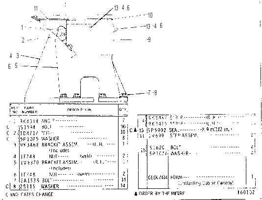 Крепление ROPS 3V2946 CAT