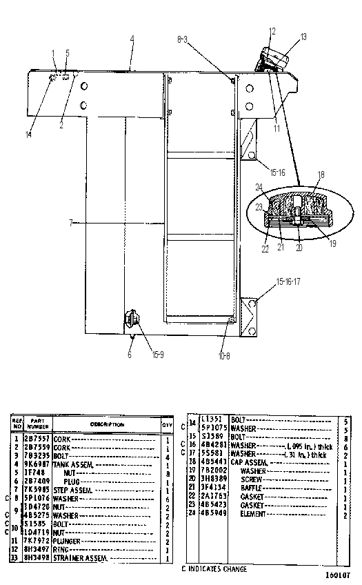 FUEL TANK GROUP 9K7623 CAT