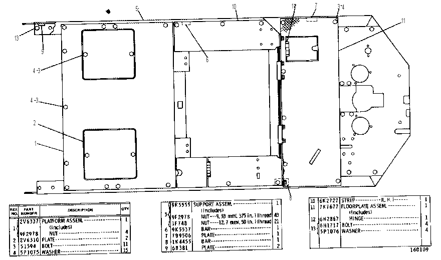 OPERATOR’S PLATFORM GROUP 3V3316 CAT