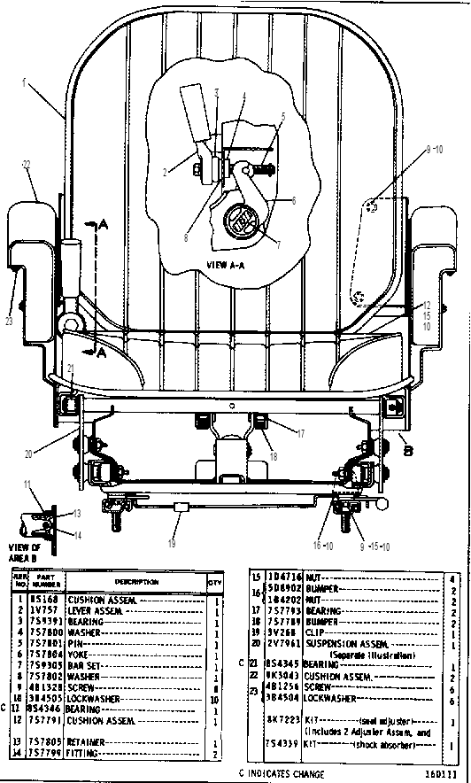 Сиденье 2V7924 CAT