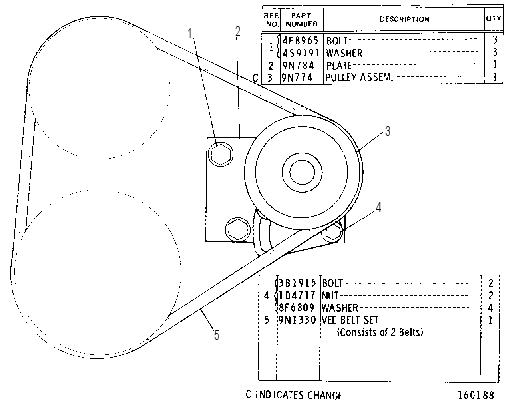 WATER PUMP DRIVE GROUP 9N0795 CAT