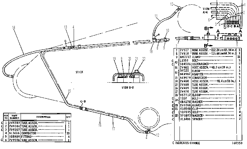 Трубопроводы смазки 2V0519 CAT