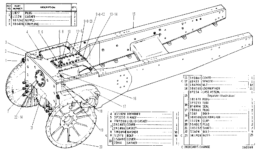 FRAME AND CASE GROUP 3P7930 CAT