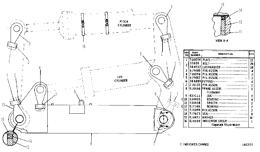 RIPPER FRAME GROUP 9J4441 CAT