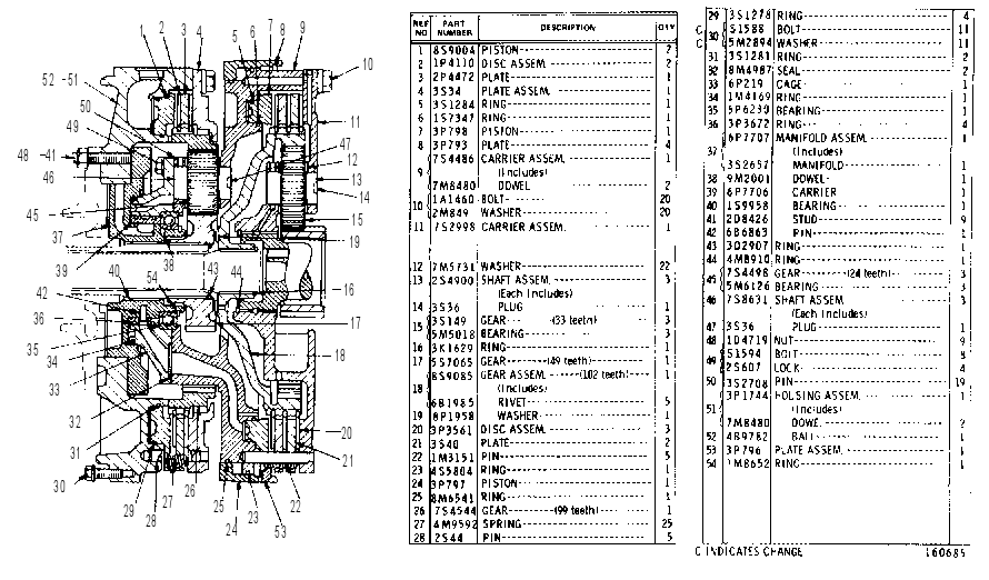 Планетарная передача 6P1322 CAT