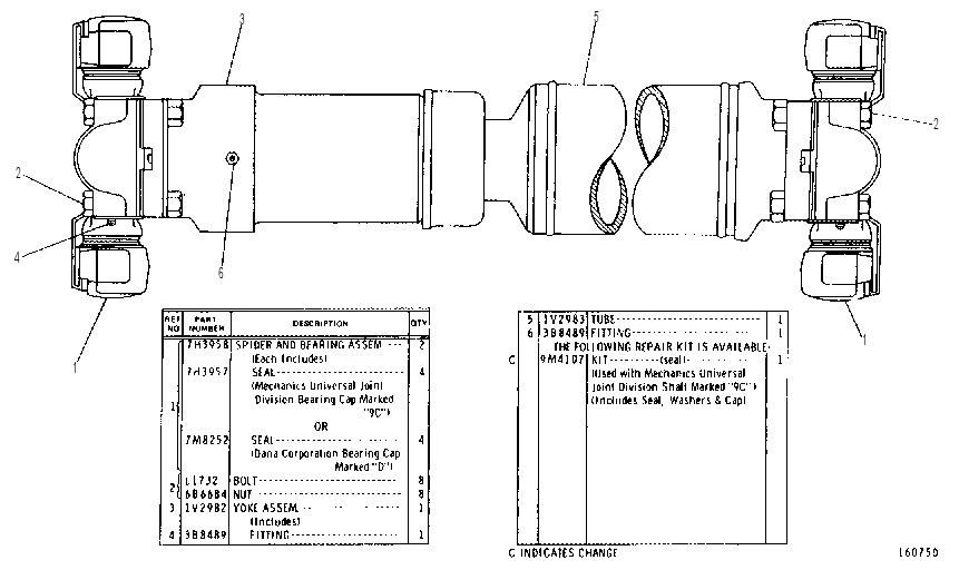 SLIP JOINT GROUP 1V4492 CAT