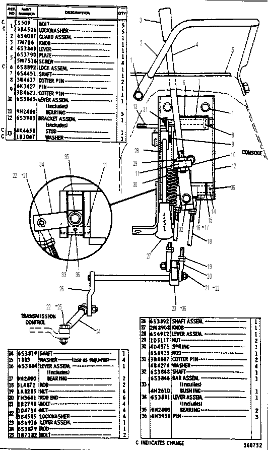 TRANSMISSION CONTROL GROUP 6S3535 CAT