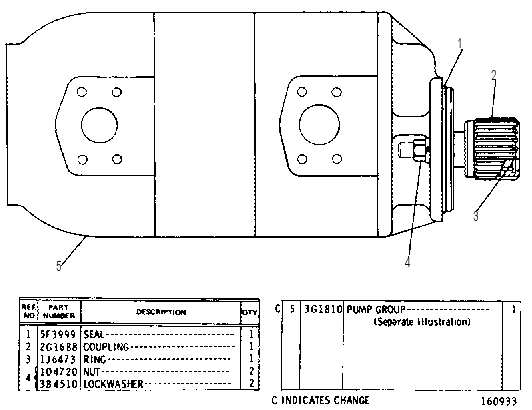Насос шестерённый 9D2955 CAT