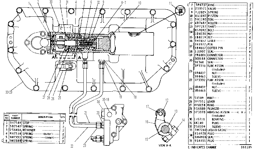 BRAKE HYDRAULIC MECHANISM 3P1784 CAT