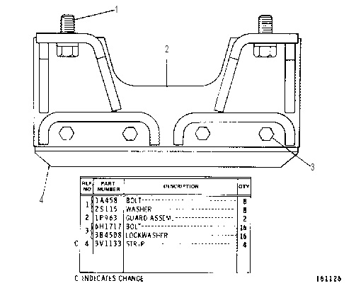 TRACK GUIDING GUARD GROUP 8K3891 CAT